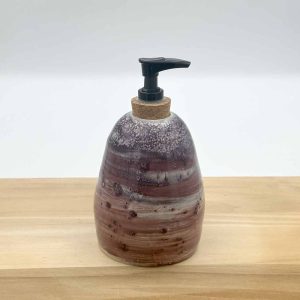 Patterned Soap Dispenser – Purple Sunset Glaze